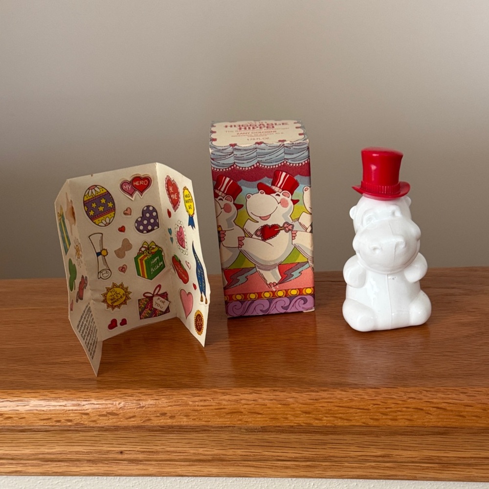 Vintage “Avon” White Hippo Decanter